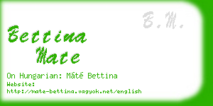 bettina mate business card
