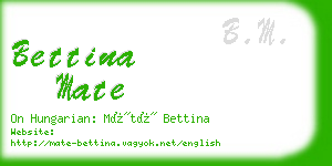 bettina mate business card